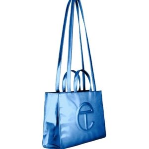 SOLD - Telfar Medium Cobalt Shopping Bag